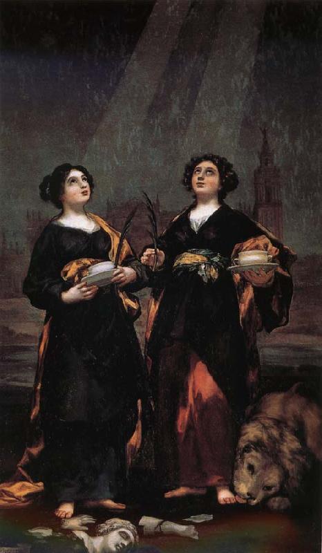 Francisco Goya Saints Justa and Rufina oil painting image